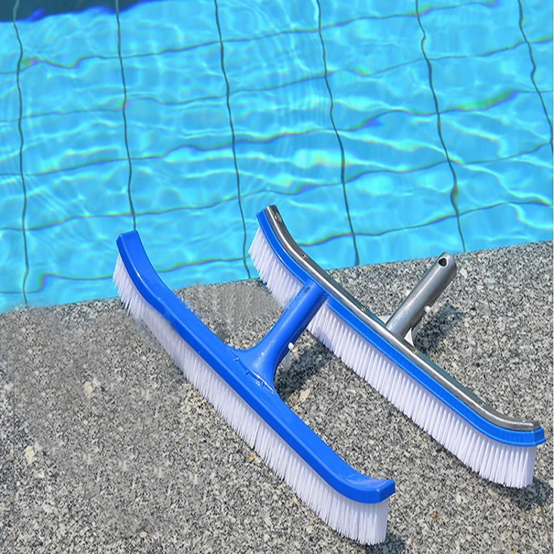 New Pool Spa Algae Cleaning Brush Head Cleaner Broom Curved Tool