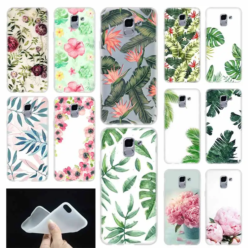 Coque для samsung Galaxy J6 J8 J3 J5 J7 J4 плюс 2018 2016 2017 ЕС премьер профессионал Ace Роза poney цветок