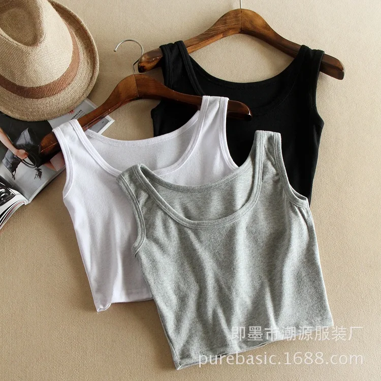 soft Leakage navel short Women Sexy Soft Tank Tops Solid Sleeveless vest,Camisole Vest Top Cropped For Ladies