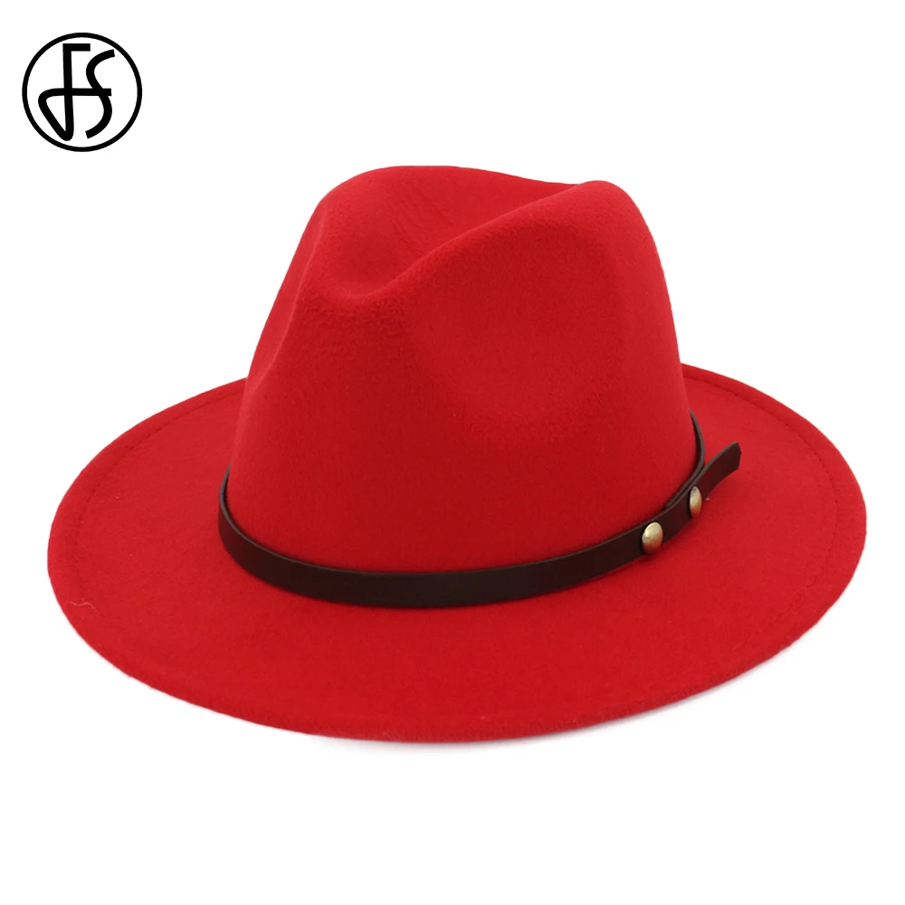 mens black felt fedora hat