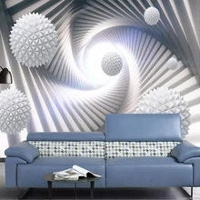Beibehang Современная Классическая трехмерная настенная бумага абстрактная трехмерная космическая многогранная Сфера фон 3d обои