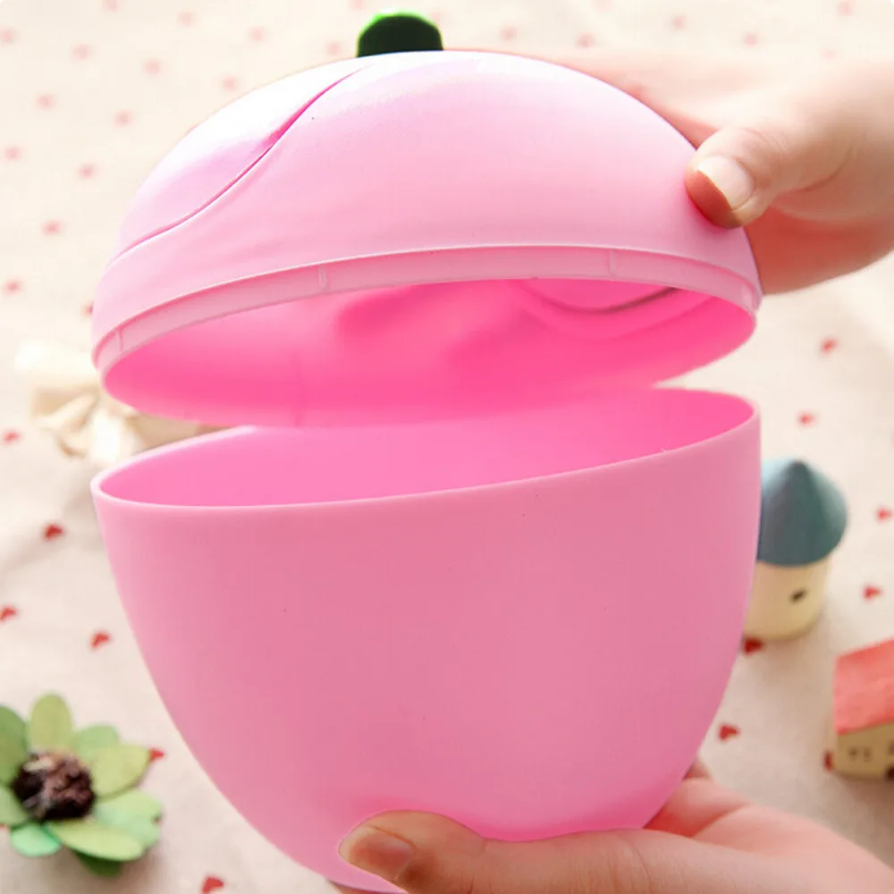 

Strawberry Desktops Mini Creative Covered Kitchen Living Room Trash Can cute design kosz na smieci