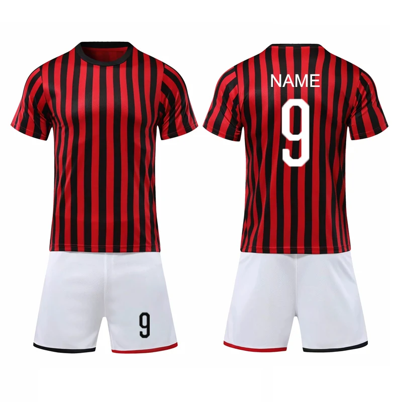 2019 New Custom Football Sets Men Boys Soccer Jersey Team Customize Soccer Uniform Adult Soccer Kits Custom Name Number Logo