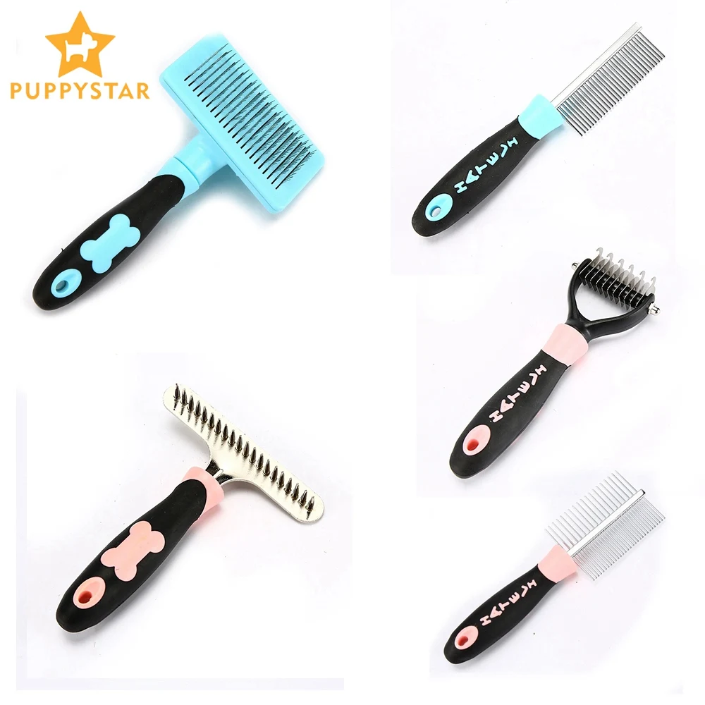 

Pet Comb For Dog Cats Soft Cat Grooming Hair Removal Brush Tool Combs For Small Large Medium Dogs Puppy Products Supplies ZX0009