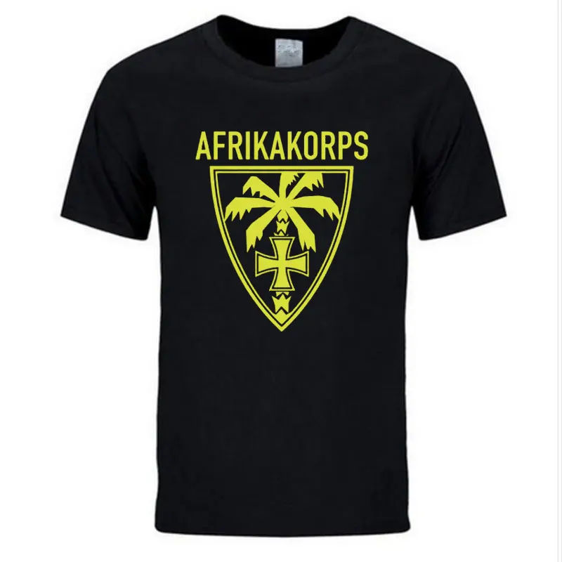 

2019 New est Short Sleeve T Shirts Men Maglietta AFRIKA KORPS Palm Wehrmacht Deutschen Heeres Gruppe AFRIKA Dak T-Shirt