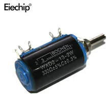 Free shipping Smart Electronics 1pcs WXD3-13-2W 330 Ohm Rotary Side Rotary Multiturn Wirewound Potentiometer