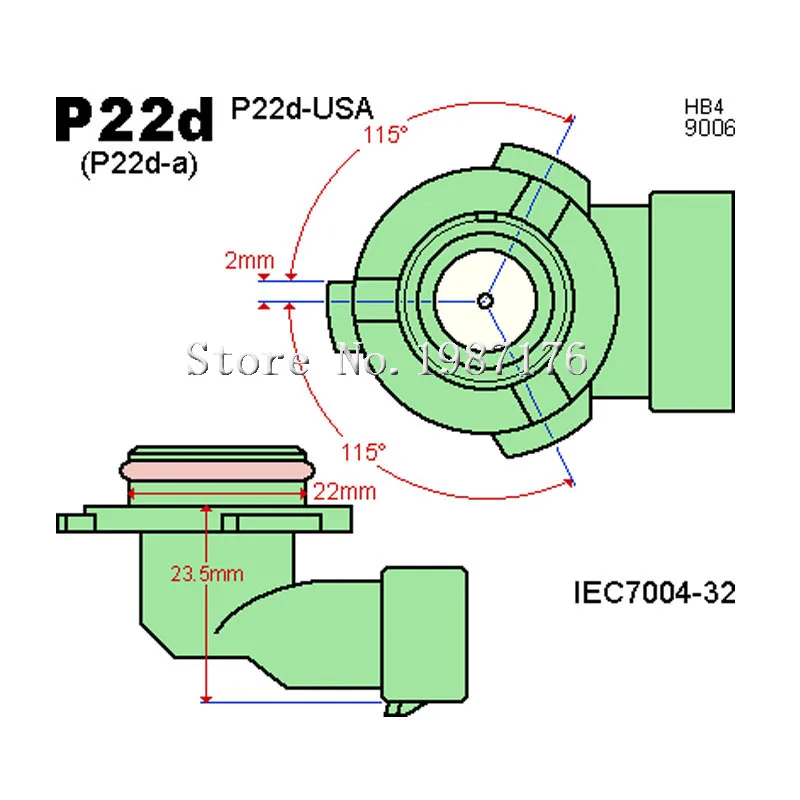 2X9006 HB4 P22d холодный белый 550 люменов 7020 11 SMD Автомобильная Лампа для фар автомобильный светодиодный противотуманный стоп-сигнал DC12V