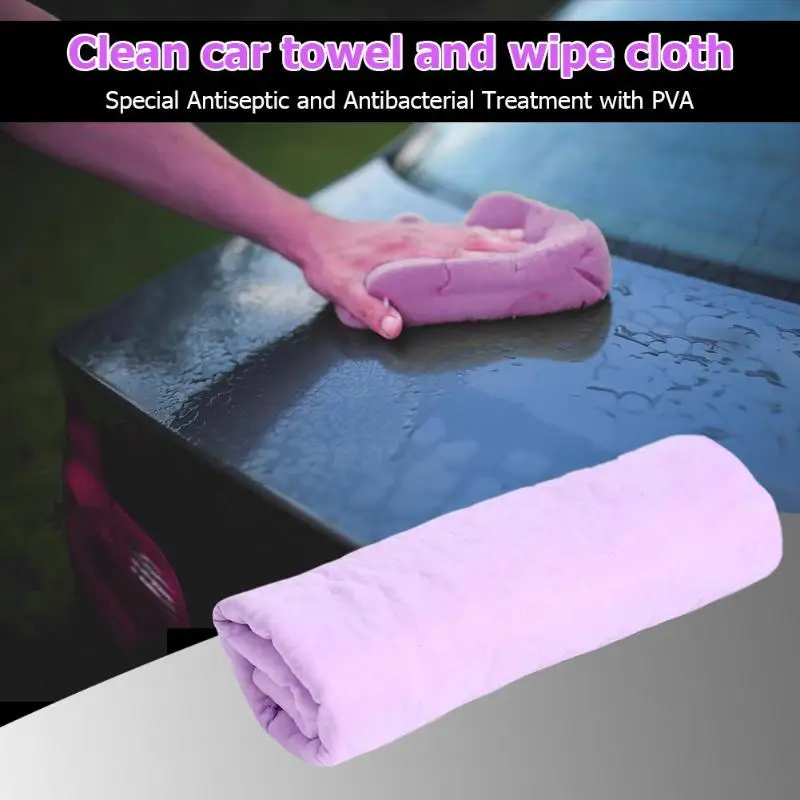 

Protable Wipes Car Clean Towel Antiseptic Imitation Deerskin Leather PVA Absorbent Car Cloth Wash Towel for Cleaning Glass Floor