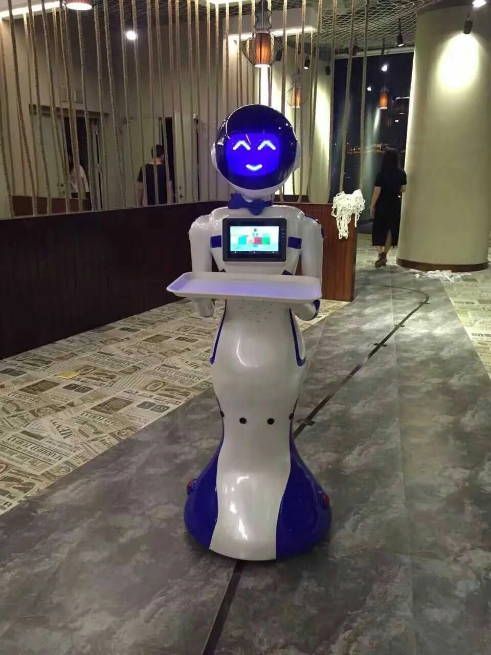 Wifi 4G Bluetooth smart Humanoid доставка ресторанов обслуживание официанта робота