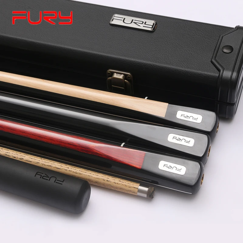 

2018 Excellent Handmade FURY 3/4 Piece Snooker Cue Kit with Case with Extension 10mm Tip Snooker stick Billiard Kit Cue Stick