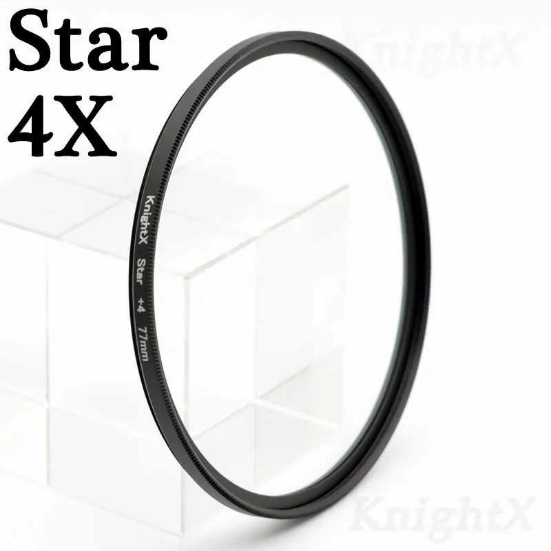 KnightX FLD UV CPL ND2 ND4 ND8 Star gnd фильтр объектива камеры для canon eos sony nikon Набор для фото 500d цвет 18-135 свет 1300d 70d - Цвет: Star 4X