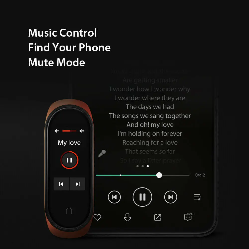 2019 Original Xiaomi Mi Band 4 Newest BT 5.0 Music Smart Bracelet Watch Sport Wristband Smart Wearable Device Mi Smart Band 4