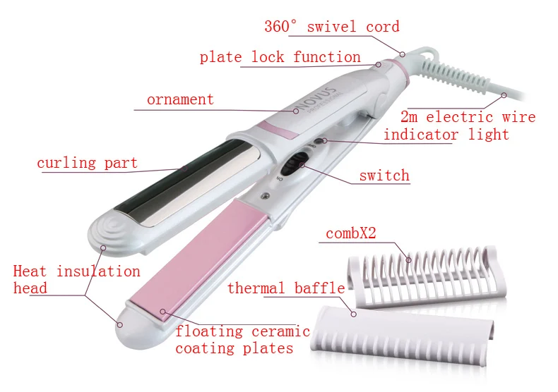 Deniz Curl Brush Dollar Irons USD Tools Straight Ceramic Hair NOVUS Adapter Nazan Princess Chapinha & Flat shipping for Straightening States Plug United With Styling Women 220V Free 13 Deniz Curl Brush Dollar 13