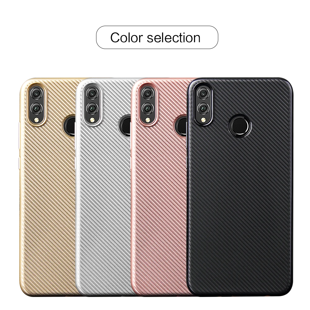 

For Huawei Honor 8X Case Soft Silicon Case TPU Back Cover Carbon Fiber Case For Huawei Honor8X 8 X Phone Case Fundas shell