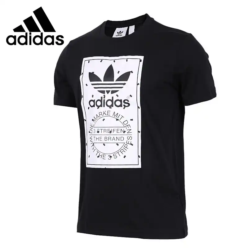 Original New Arrival Adidas Originals LABEL TEE Men's T shirts short sleeve  Sportswear|Running T-Shirts| - AliExpress