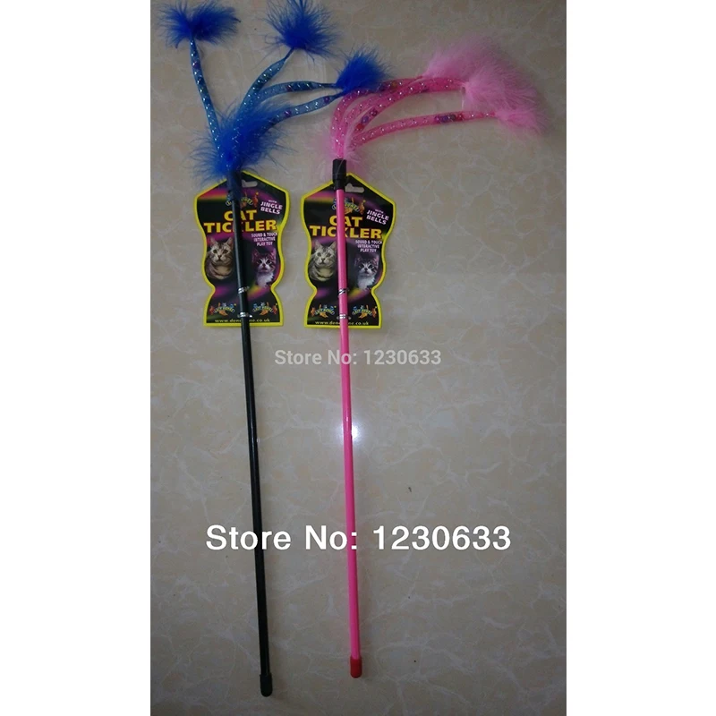 

Westrice Cat Toy New Top Grade Plastic Rod And Feather Wand Cat Funny Cat Playing With A Favorite Toy Overflow Pet Toy 10