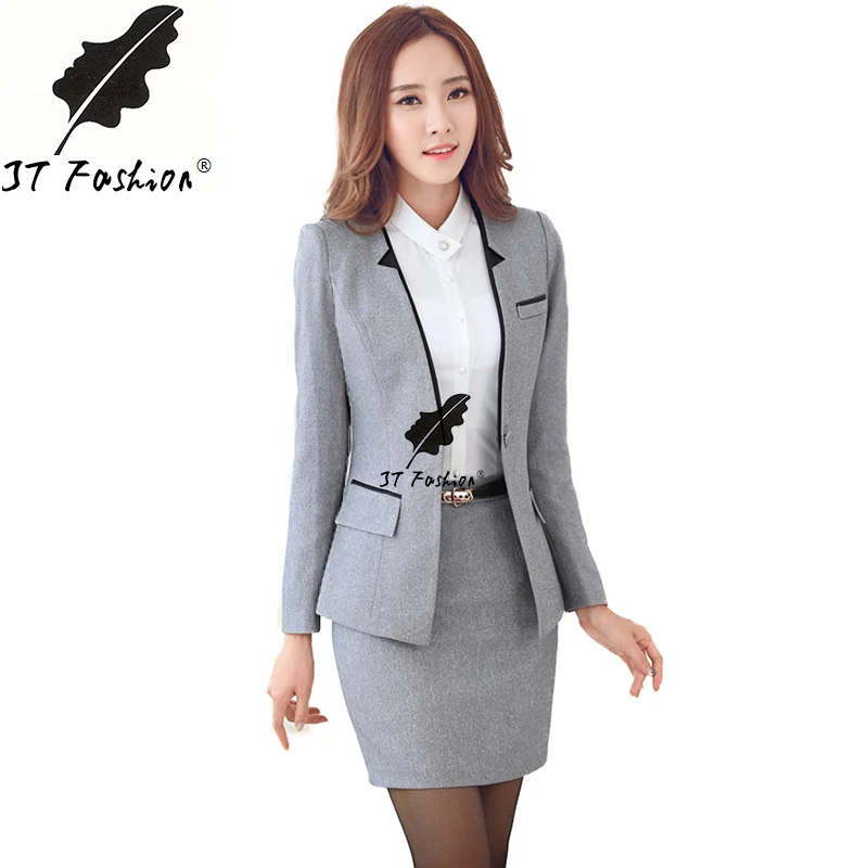 Office Uniform Designs Women Skirt Suit 2016 Ladies