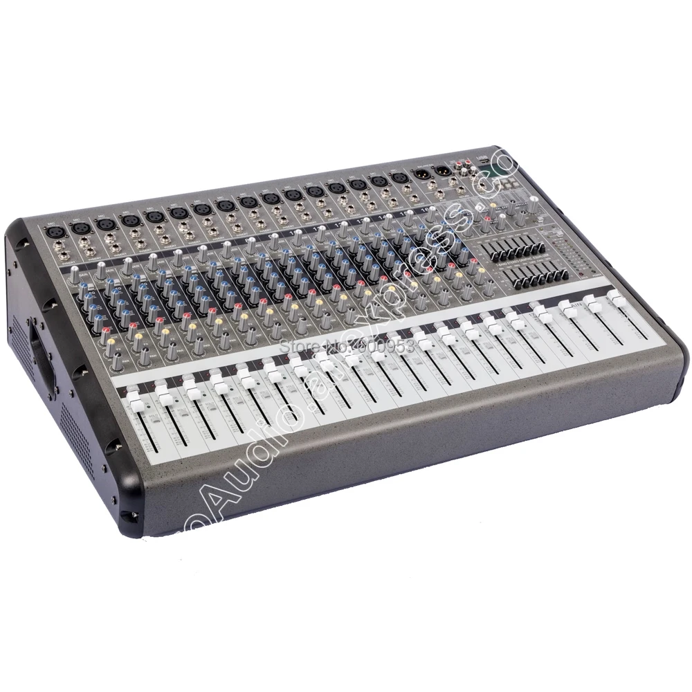 

Professional 4000W Power Amlifier 16 Channel Mixing Console Stage Microphone Music Mixer USB Two in one function -MICWL PRM1660