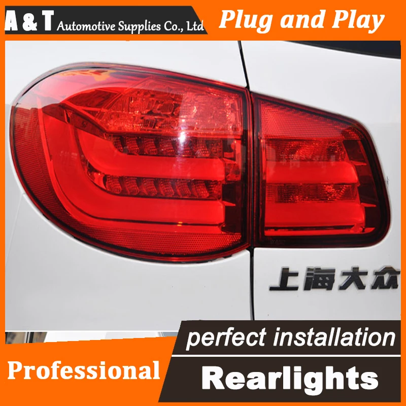 

Car Styling for VW Tiguan Taillights 2010-2014 Tiguan LED Tail Lamp Rear Lamp LED DRL+Brake+Park+Signal led light