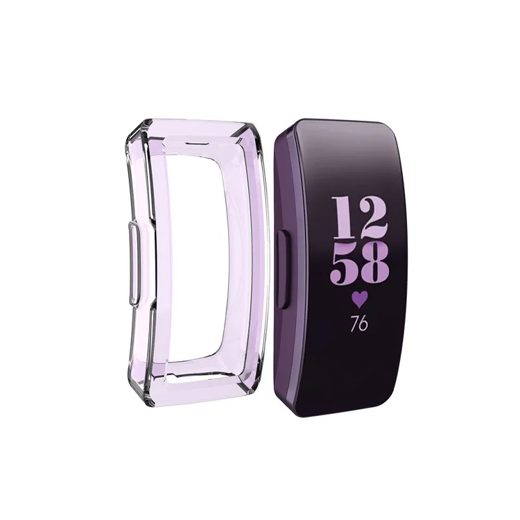 1 шт ультра-тонкий мягкий прозрачный TPU Защитный чехол для крышки корпуса для Fitbit Inspire/Inspire HR Watachband спортивных Товары аксессуары