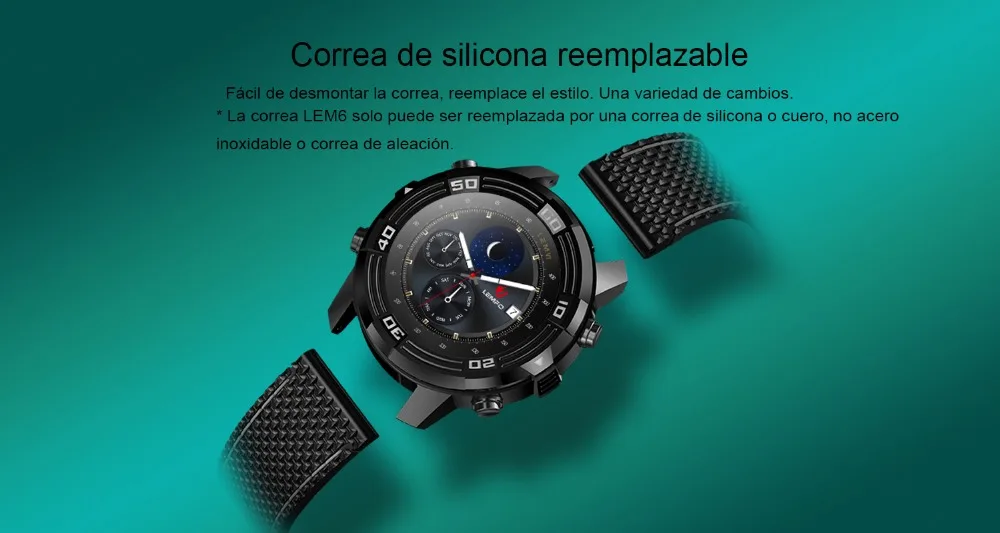 5 LEMFO LEM6 reloj inteligente correa de reemplazo