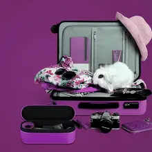 Портативный чехол для хранения, органайзер, Магнитный чехол-книжка из искусственной кожи, Дорожный Чехол для Dyson Supersonic, фен для волос