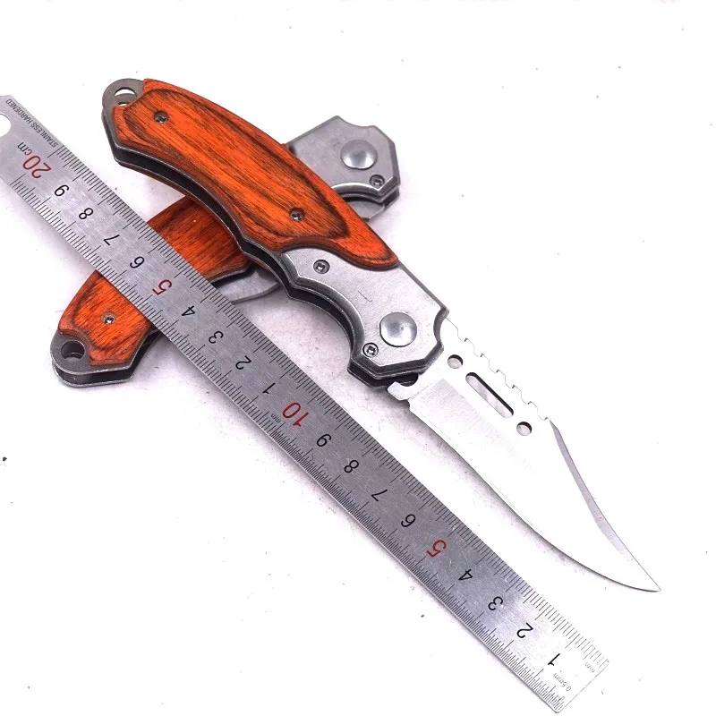 Складной тактический Ножи на открытом воздухе нож для выживания в бою складной Ножи, для кемпинга, охоты, карманный Ножи с светодиодный фонарик для повседневного использования, многофункциональные инструменты - Цвет: Small Knife with LED