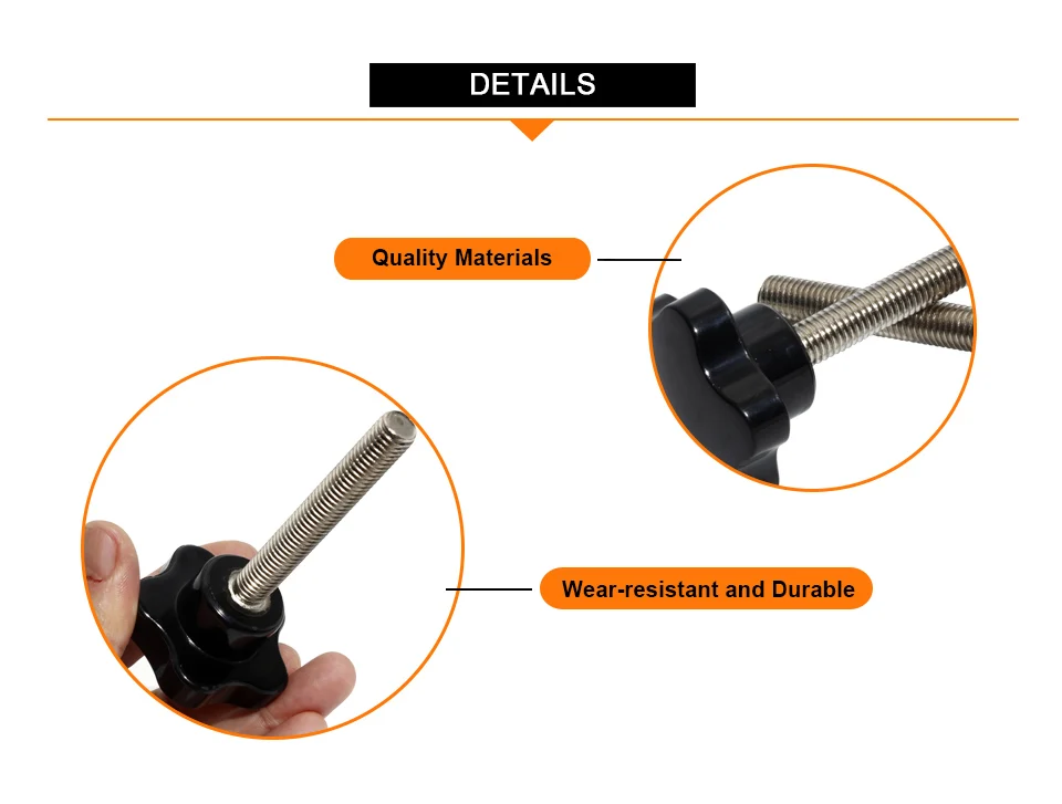 Звезда зажим для ручек M12 наружная резьба бакелит механические черные с накатанной головкой Гайка 50 мм Головка 15/30/50/80 мм нить затянуть гайки ручка