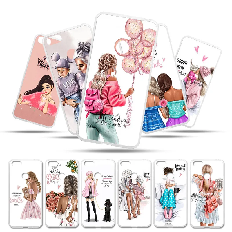 

Cases For TP-LINK Neffos C9A TP706A Black Brown Hair Baby Mom Girl Soft TPU Cover For TP-LINK Neffos C9 X9 N1 Y5L C5 Plus Bumper