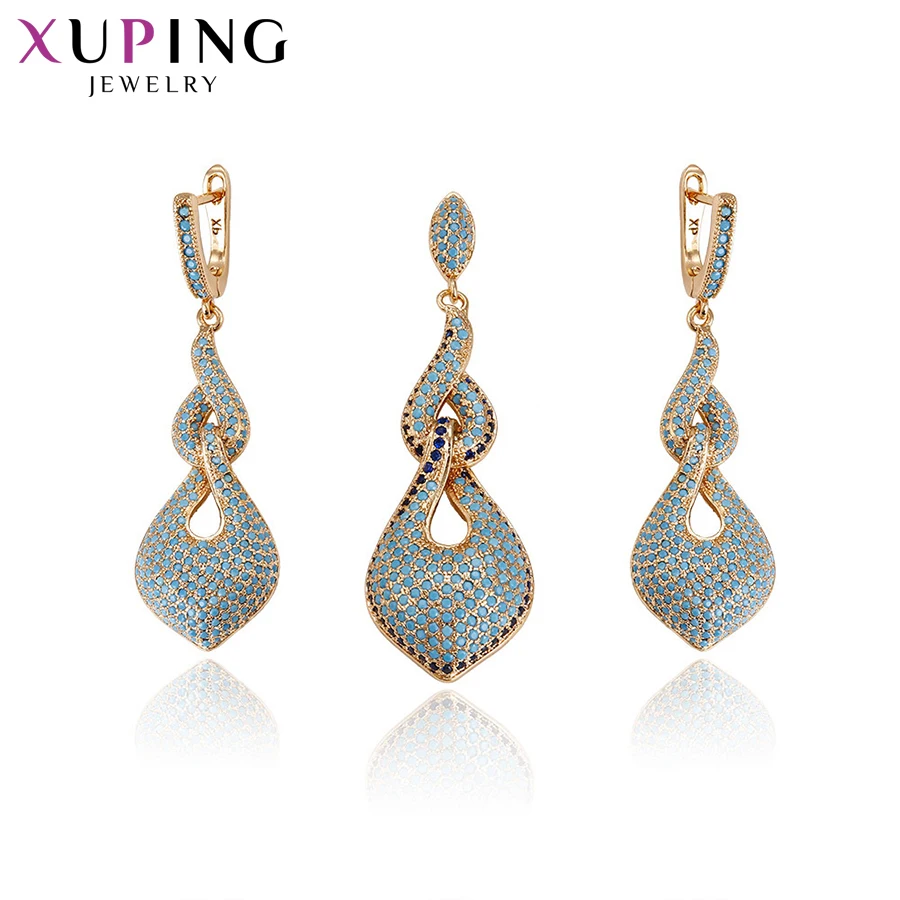 11 11 Deals Xuping Fashion Elegant 2 Pieces Set With Synthetic CZ Jewelry for Women Halloween