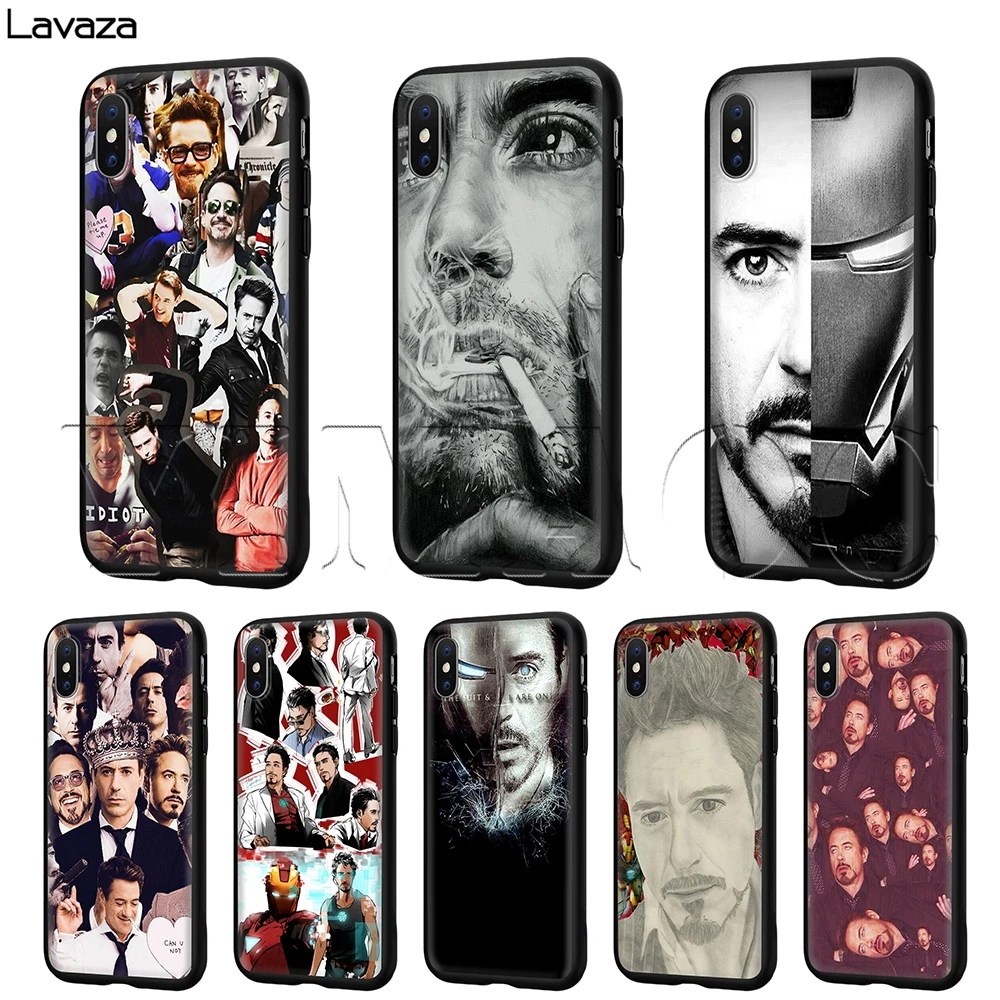 

Lavaza Robert Downey Jr Case for iPhone 11 Pro XS Max XR X 8 7 6 6S Plus 5 5s se
