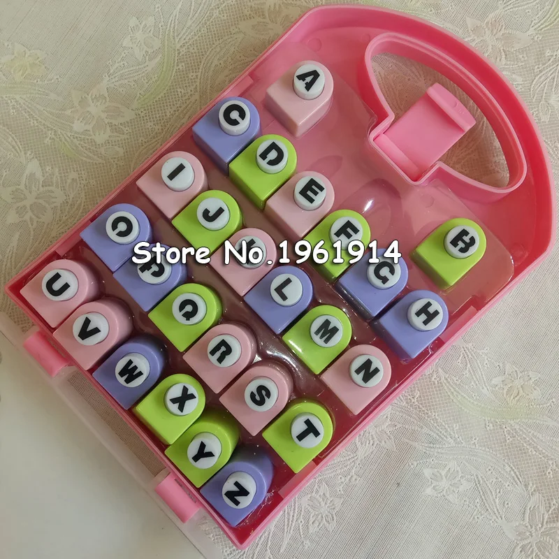 26 English Letter / Alphabet Craft Hole Punch Set Scrapbook Handmade