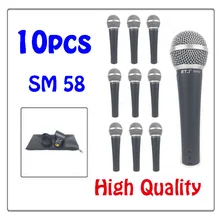 Free Shipping Professional Version SM 58 58LC Vocal Karaoke Handheld Dynamic Wired Microphone Real Transformer Inside