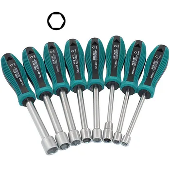 

3mm-14mm Chrome vanadium alloy steel Socket Driver Wrench Screwdriver Hex Nut Key Nutdriver Hand Tool