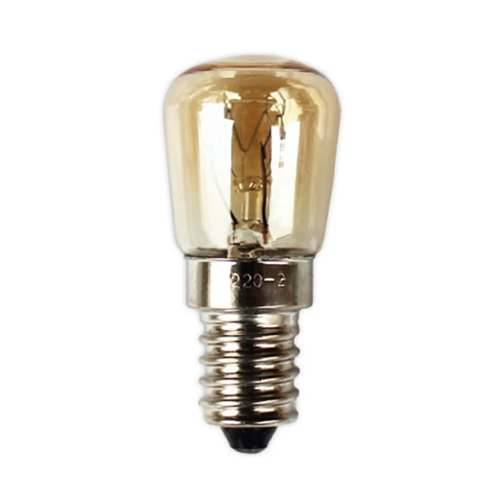 

1Pcs/Lot New Small Screw E14 25W 220V 300 Degree High Temperature Light Bulb Oven Microwave Light Bulb Kitchen Appliance Parts