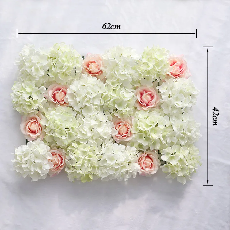 Искусственный цветок настенный 60*40 см роза цветок гортензии фон свадебные туфли, украшенные цветами; домашние туфли вечерние свадебные украшения, аксессуары - Цвет: A