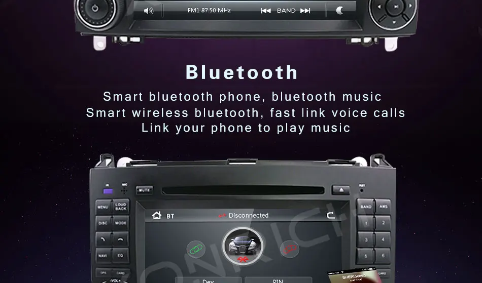 Best AutoRadio 2 Din Car Multimedia DVD Player For Mercedes Sprinter Benz B200 Viano Vito W639 W169 W245 W209 GPS Navigation Audio 4G 1