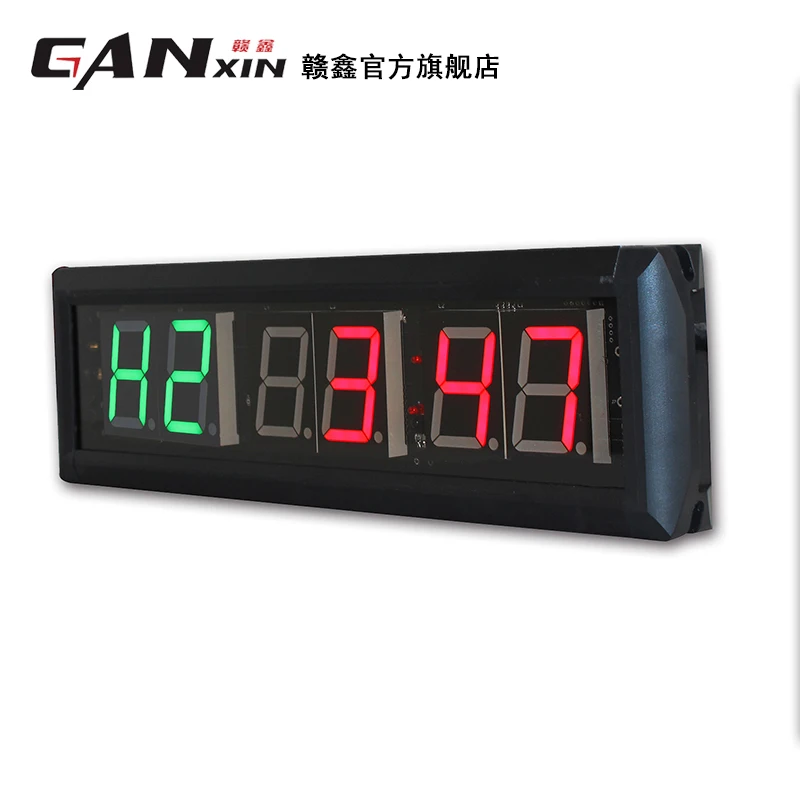 

[GANXIN]Led Display 1.8" Programmable interval timer clock gym timer crossfit wall clock woman sport clock