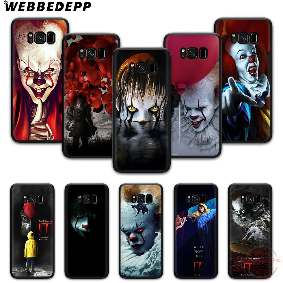WEBBEDEPP клоун ужас он мягкий чехол для телефона с изображением цветов Samsung S6 S7 край S8
