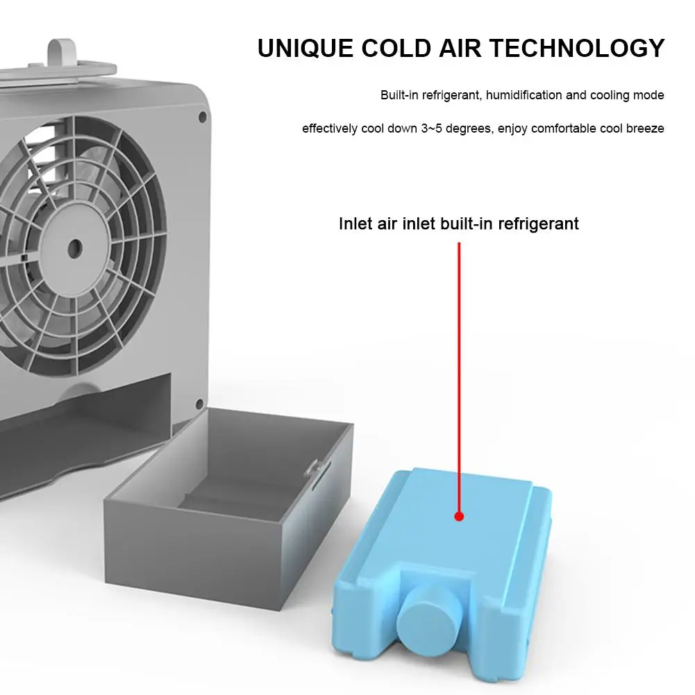 Автомобильный офисный бесшумный мини-вентилятор, домашний энергосберегающий встроенный литиевый аккумулятор, зарядка через usb, сильный охлаждающий холодный вентилятор для кондиционирования воздуха
