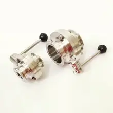 Подходит 25 мм " Труба OD x 1,5" Tri Зажим, санитарный клапан управления потоком бабочки SUS 304 из нержавеющей пивоварения домашняя фабрика