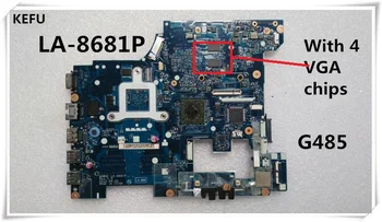 

KEFU For Lenovo G485 notebook motherboard QAWGE LA-8681P motherboard with cpu 100% fast delivery