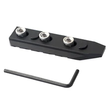 Черный 5 слотов направляющая для прицела крепление для Keymod металла руководство адаптер бокс для охоты кронштейн