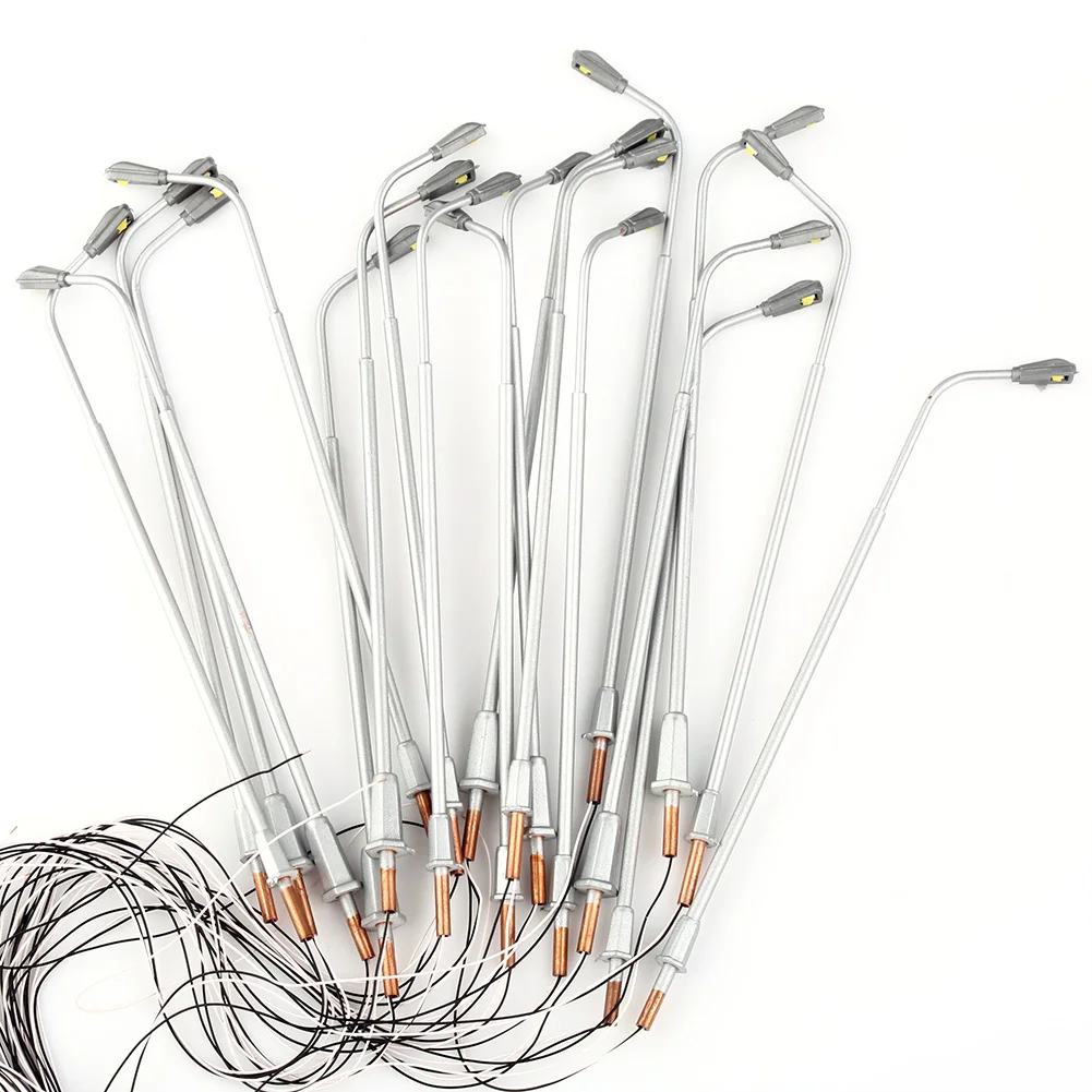 20pcs Model Railway LEDs Lamppost Wall Lights 1:100 HO Scale 3V Warm White 20pcs Model Railway LEDs Lamppost Wall Lights 1:100 HO Scale 3V Warm White