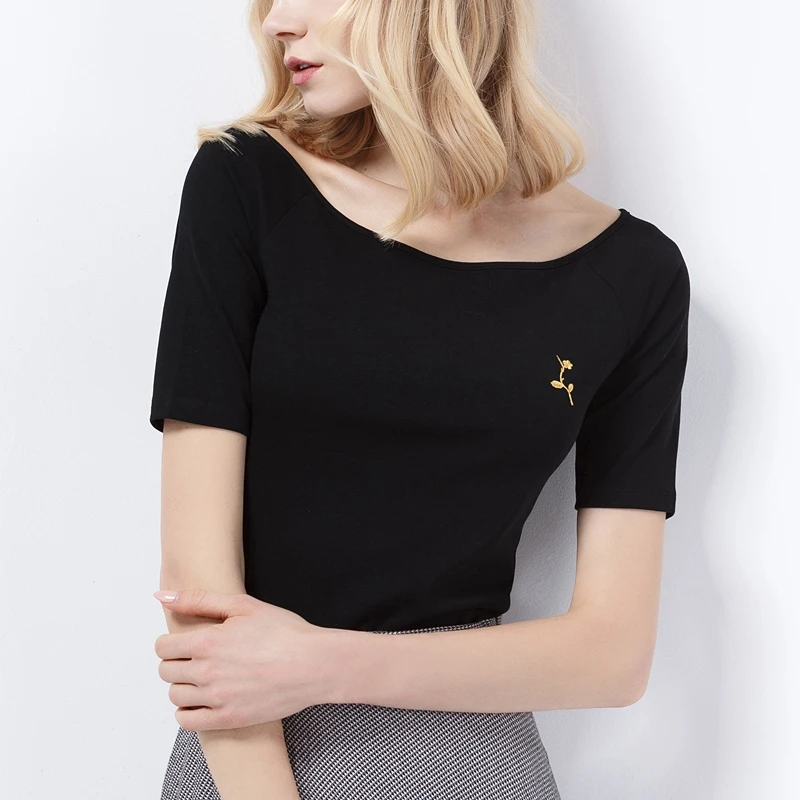 

Fashion Women's All Match O Neck Short Sleeve T Shirts Summer New Arrivals S-4xl Plus Size Bottoming Loose European Style Tops
