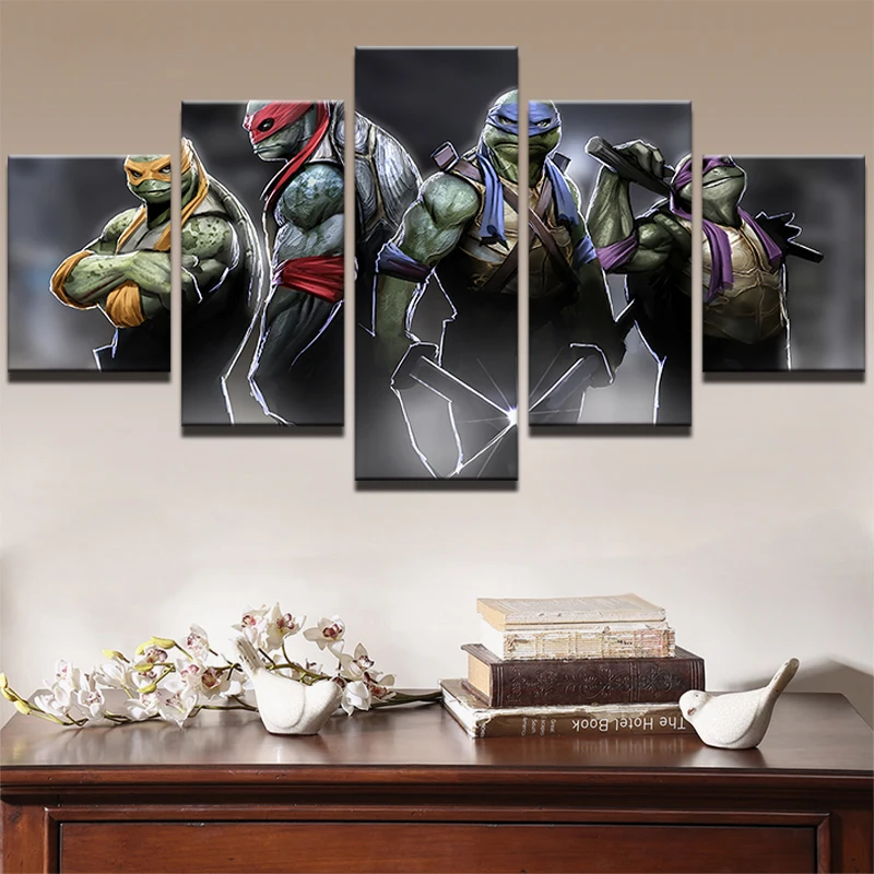 Canvas Oil Painting Vintage Wall Art Frame Print Picture 5 Panel Poster