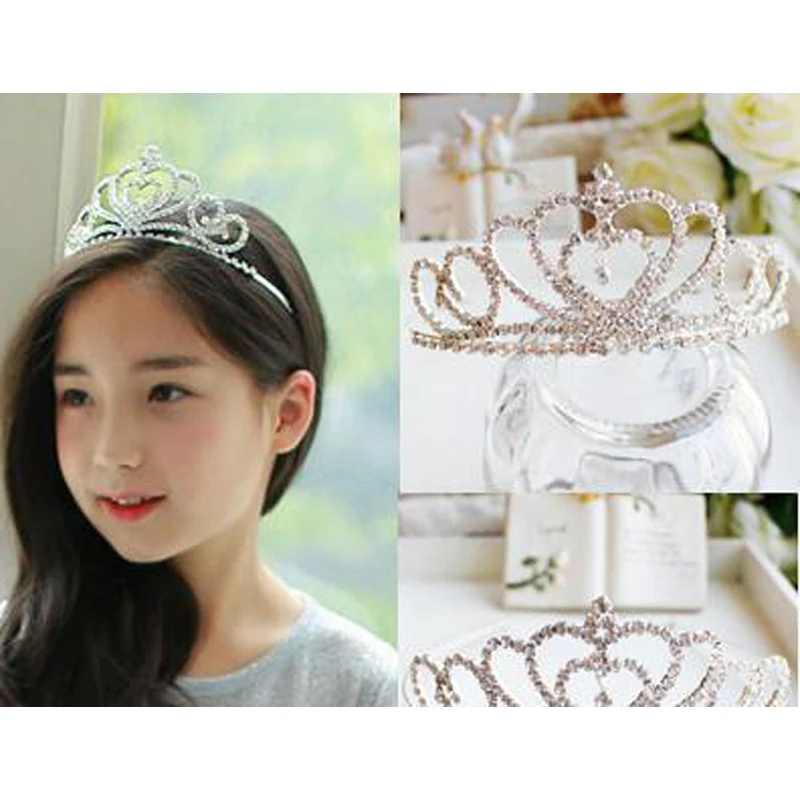 Baby Girl Princess Queen Faux Pearl Tiara Hair Band Headband Crown Headwear Apt