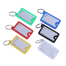 BLEL Горячая 50 x пластмасовая бирка для ключей опознавательная бирка