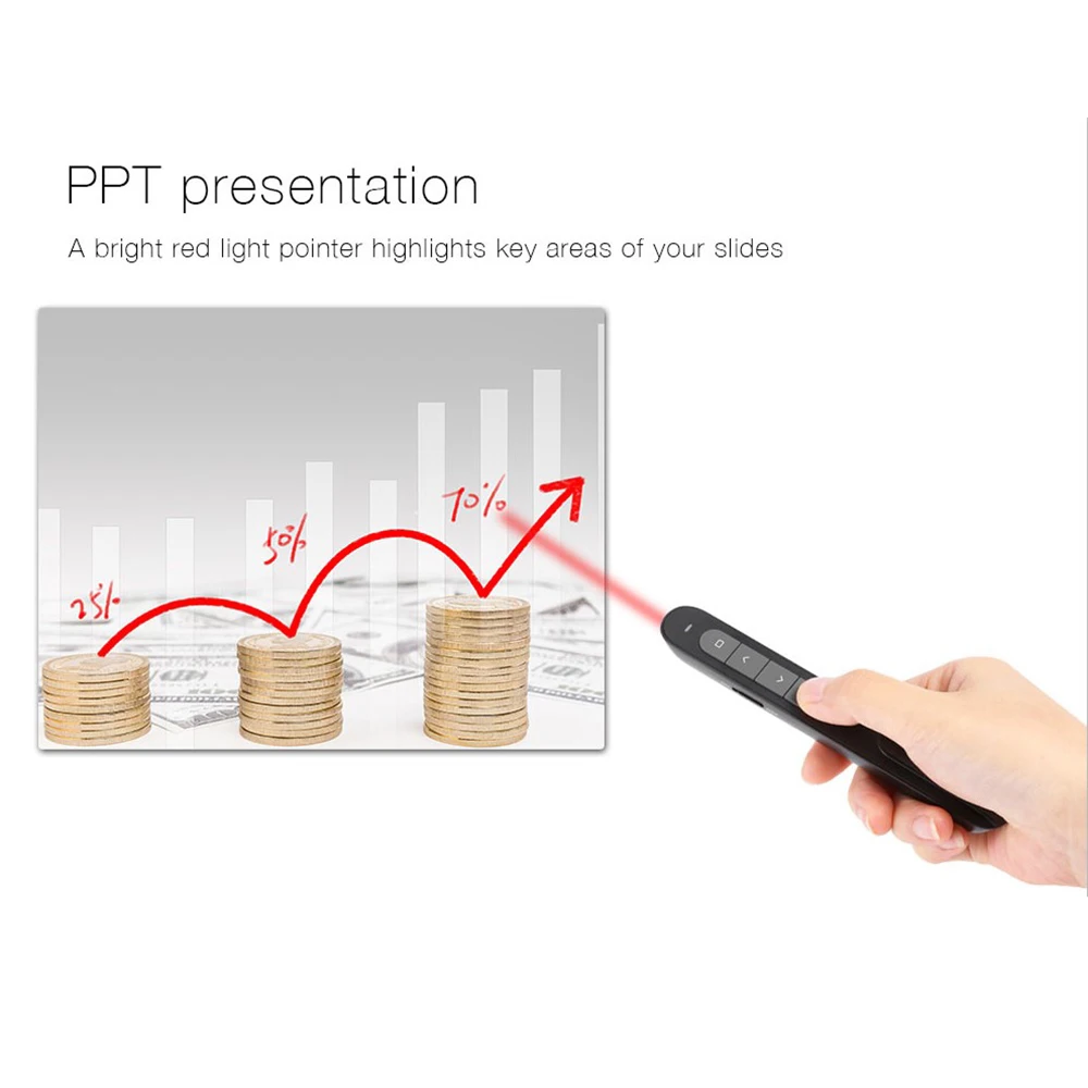 Беспроводная презентация RF2.4Ghz power Point пульт дистанционного управления PPT кликер презентация лазерная ручка для Windows 7 8 10 Mac OS