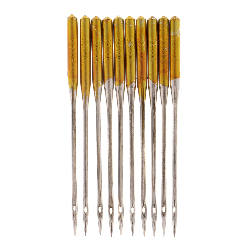 20Pcs/lot Stainless Steel Sewing Machine Needles Household Standard Ballpoint Overlock Anti-jumper Sewing Needle 90/14 75/11